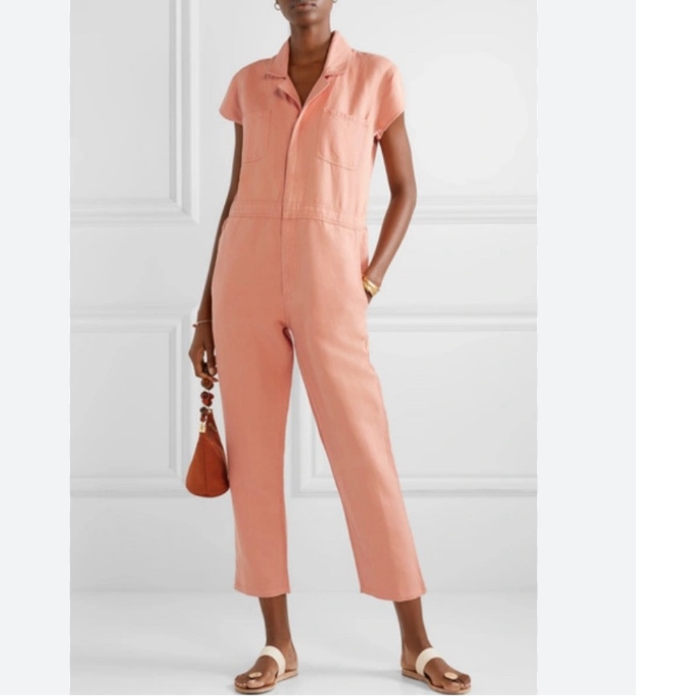 APIECE APART Peach Azore Jumpsuit - Picture 2 of 8